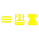 Verschluss-Set - gelb - 3,8 cm